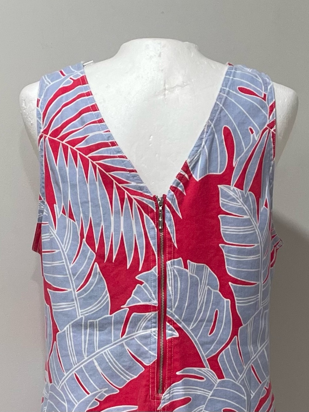 NWT Tommy Bahama Sleeveless Tropical Palm Leaf Shift Dress Coastal Beach Island - Picture 6 of 10